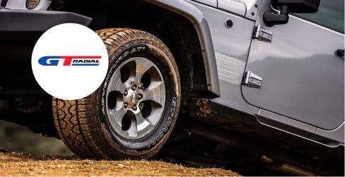 Instantly save $60 with purchase of 4 select GT Radial tires
