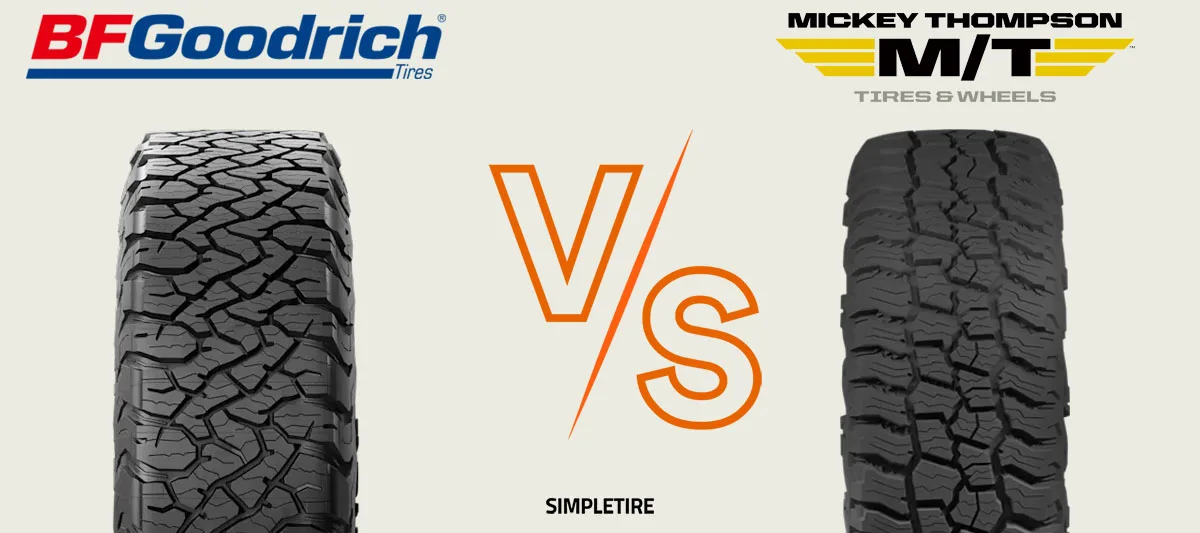 BFGoodrich All-Terrain T/A KO3 vs Mickey Thompson Baja Boss A/T tires